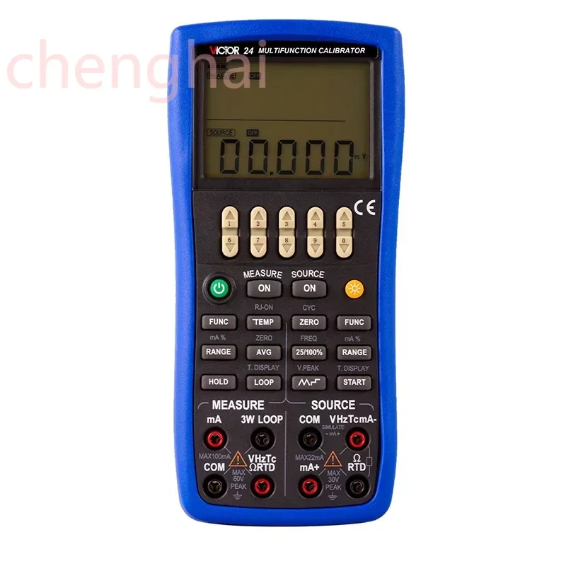 

VICTOR 24 RTD source measure and source output calibrtator temperature monitoring calibrator multifunction process calibrator