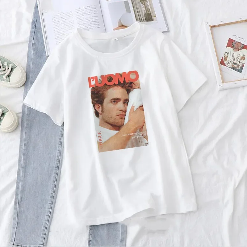 Women T-shirtRobert Pattinson Standing Meme Print Tops Harajuku Casual Ladies Basic O-collar Short Sleeved Leisure Clothes Tees
Women T-shirtRobert Pattinson Standing Meme Print Tops Harajuku Casual Ladies Basic O-collar Short Sleeved Leisure Clothes Tees