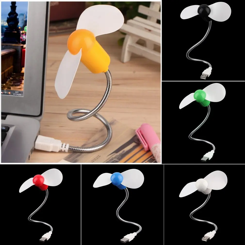 

Creative USB Fan Flexible Portable Mini Fan and USB For Power Bank & Notebook & Computer Summer Gadget