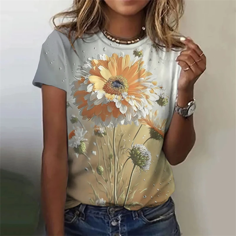 Модные женские футболки, топы с 3d цветочным принтом, женская одежда, повседневные женские футболки, уличная блузка в стиле хип-хоп с коротким рукавом, одежда 2024
Модные женские футболки, топы с 3d цветочным принтом, женская одежда, повседневные женские футболки, уличная блузка в стиле хип-хоп с коротким рукавом, одежда 2024