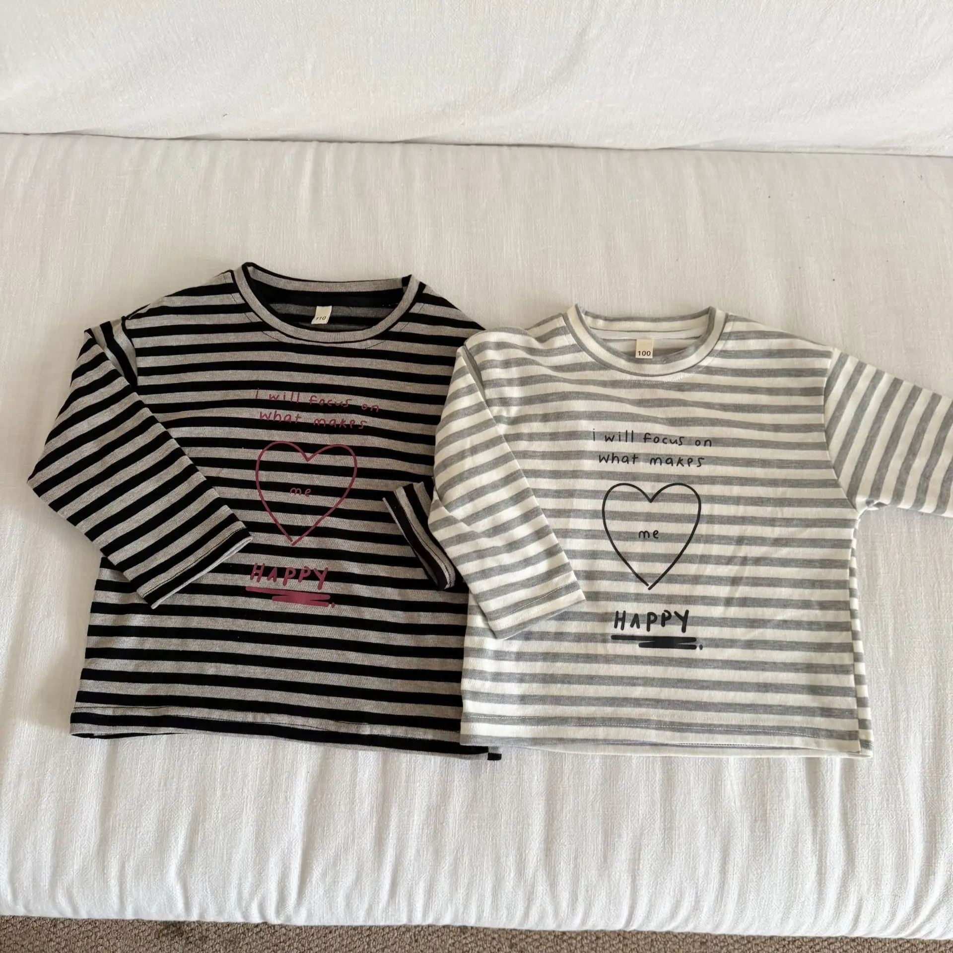 2025 Autumn New Children Long Sleeve T Shirts Cotton Girls Loose Striped Bottoming Shirt Boys Versatile Casual Tops Kids Clothes 8 Sa46c21cd569d45ba9f2afc36f5ab8c67L
