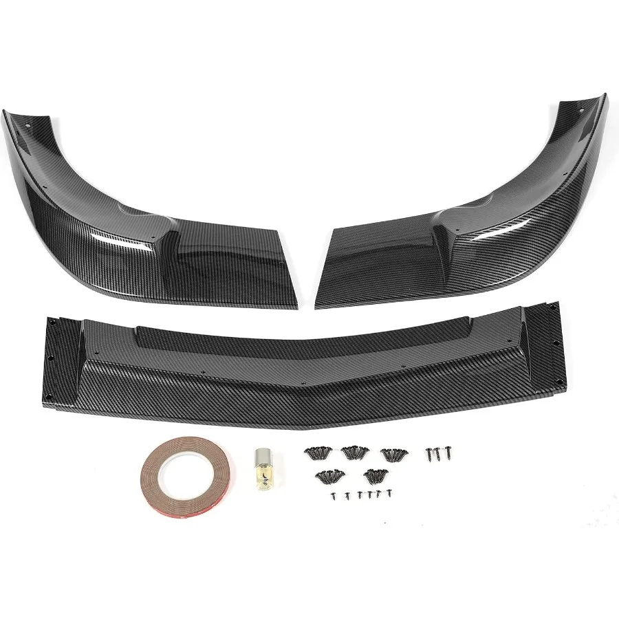 3Pcs Front Bumper Lip for 20052013 Chevy Chevrolet Corvette C6 Base Models Under Chin Spoiler Splitter Bumper Valance Diffuser 3Pcs Front Bumper Lip for 20052013 Chevy Chevrolet Corvette C6 Base Models Under Chin Spoiler Splitter Bumper Valance Diffuser