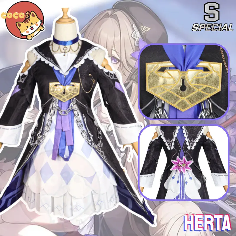 Game Honkai Star Rail Herta Cosplay Costume Women Cosplay Costume Honkai Star Rail Herta Wig Cosplay and Shoes 
Game Honkai Star Rail Herta Cosplay Costume Women Cosplay Costume Honkai Star Rail Herta Wig Cosplay and Shoes