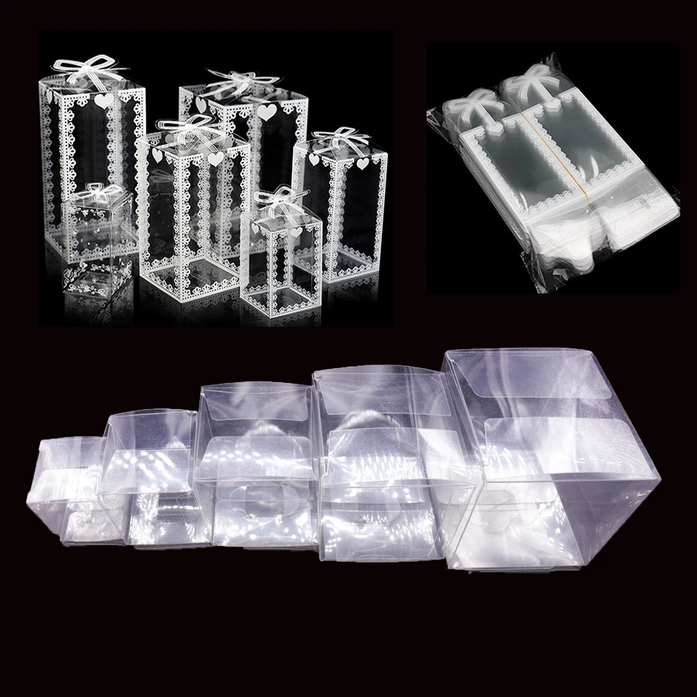 20pc Clear PVC Boxes MultiSize Square Gift Packing Boxes Candy Toys Jewelry Storage Box Birthday Gift Boxes Wedding Party Favors
20pc Clear PVC Boxes MultiSize Square Gift Packing Boxes Candy Toys Jewelry Storage Box Birthday Gift Boxes Wedding Party Favors