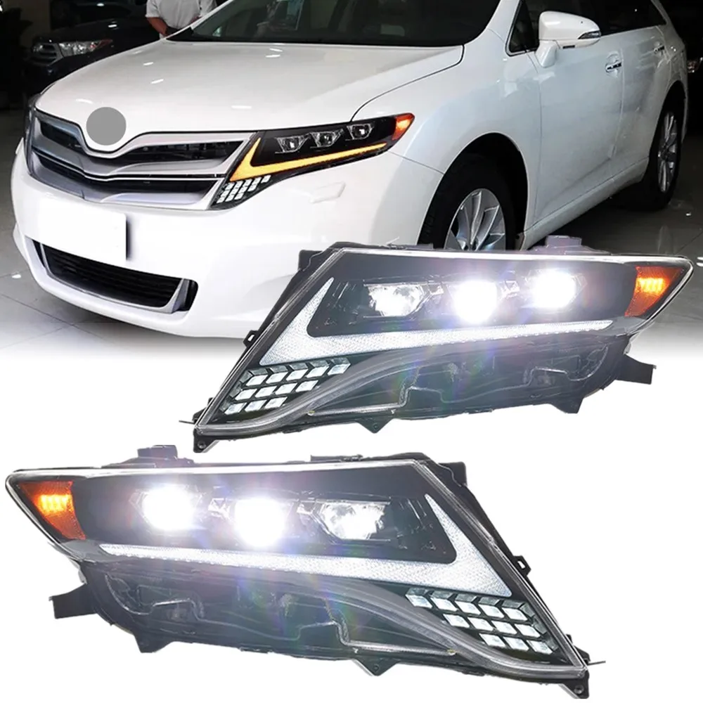 Автомобильные передние фары для Toyota Venza, светодиодные фары 2009 2010 2011 2012 2013, аксессуары, модифицированные светодиодные фары в сборе 
Автомобильные передние фары для Toyota Venza, светодиодные фары 2009 2010 2011 2012 2013, аксессуары, модифицированные светодиодные фары в сборе