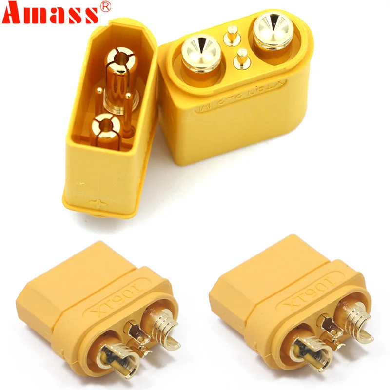 Amass XT90(2+2)PB Plug Connectors 4.5mm Gold Bullet Plated Connector Plug Male For RC Model Battery Drone
Amass XT90(2+2)PB Plug Connectors 4.5mm Gold Bullet Plated Connector Plug Male For RC Model Battery Drone