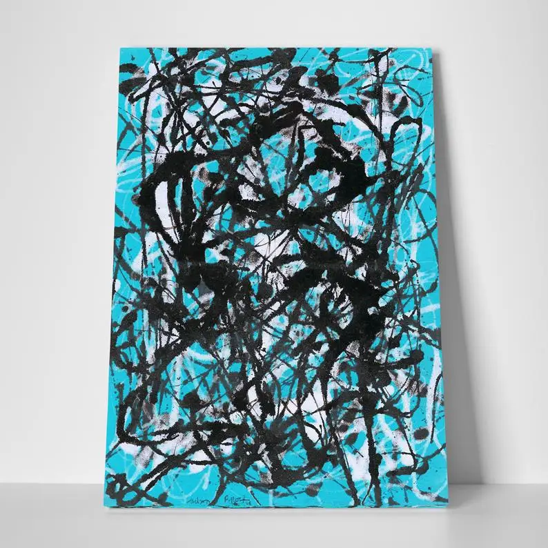 CANVAS ART Jackson Pollock From Painting Blue Tone Canvas Modern Wall Art Decorabstract oil painting,abstract contemporary
CANVAS ART Jackson Pollock From Painting Blue Tone Canvas Modern Wall Art Decorabstract oil painting,abstract contemporary