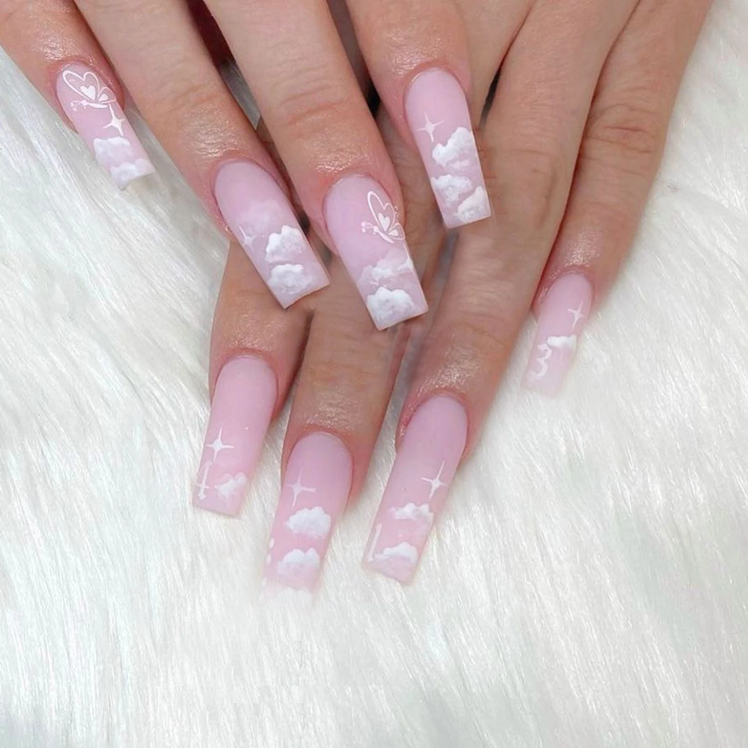 Pink Cow Design False Nail French Full Cover Long Coffin Fake Nails Glue DIY Manicure Nail Art Tools Press on Nails Nail Tips
Pink Cow Design False Nail French Full Cover Long Coffin Fake Nails Glue DIY Manicure Nail Art Tools Press on Nails Nail Tips