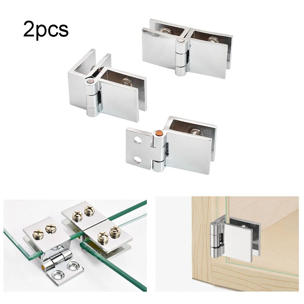 2pcs Glass Door Hinge Double Sided Clip Without Hole Bathroom Door Hinges Zinc Alloy Cabinet Glass Clamps Clip For 5-8mm Glass
2pcs Glass Door Hinge Double Sided Clip Without Hole Bathroom Door Hinges Zinc Alloy Cabinet Glass Clamps Clip For 5-8mm Glass