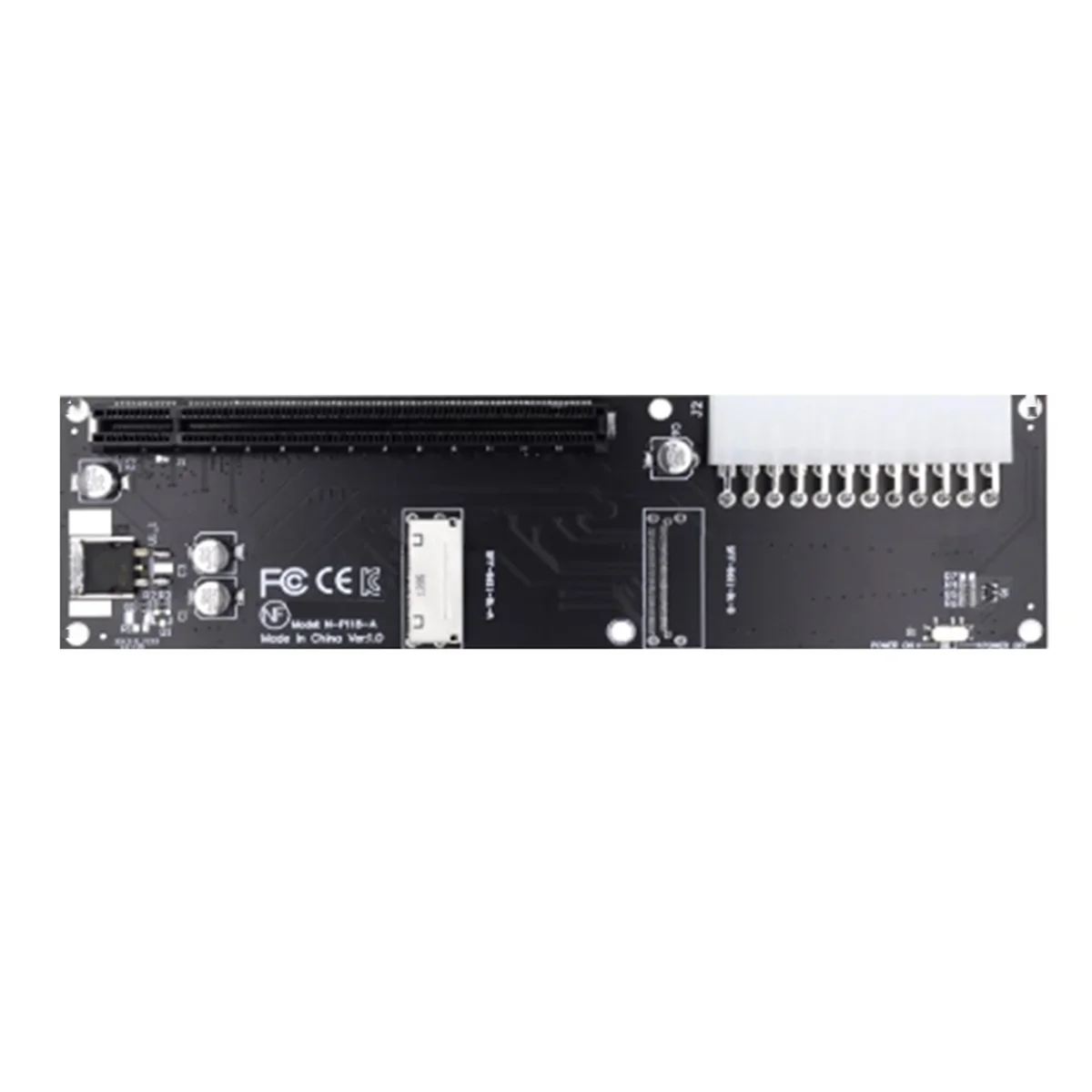 

Oculink SFF-8612 8X to PCIE X16 PCI-Express Adapter with ATX 24Pin Power Port for Mainboard Graphics Card