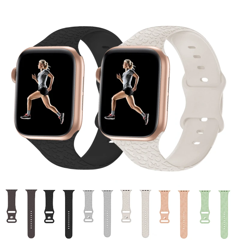 Ремешок силиконовый с тиснением для Apple watch Ultra, сменный Браслет для iwatch 6 5 3 SE 44 мм 40 мм 49 мм 7 45 мм 41 мм
Ремешок силиконовый с тиснением для Apple watch Ultra, сменный Браслет для iwatch 6 5 3 SE 44 мм 40 мм 49 мм 7 45 мм 41 мм