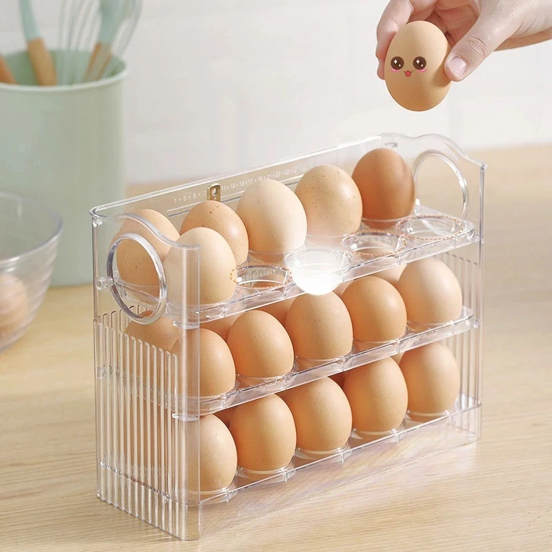 Kitchen Storage Boxes New Flip-Type Eggs Storage Box Refrigerator Organizer Food Containers 3Layer Egg Fresh-keeping Case Holder
Kitchen Storage Boxes New Flip-Type Eggs Storage Box Refrigerator Organizer Food Containers 3Layer Egg Fresh-keeping Case Holder