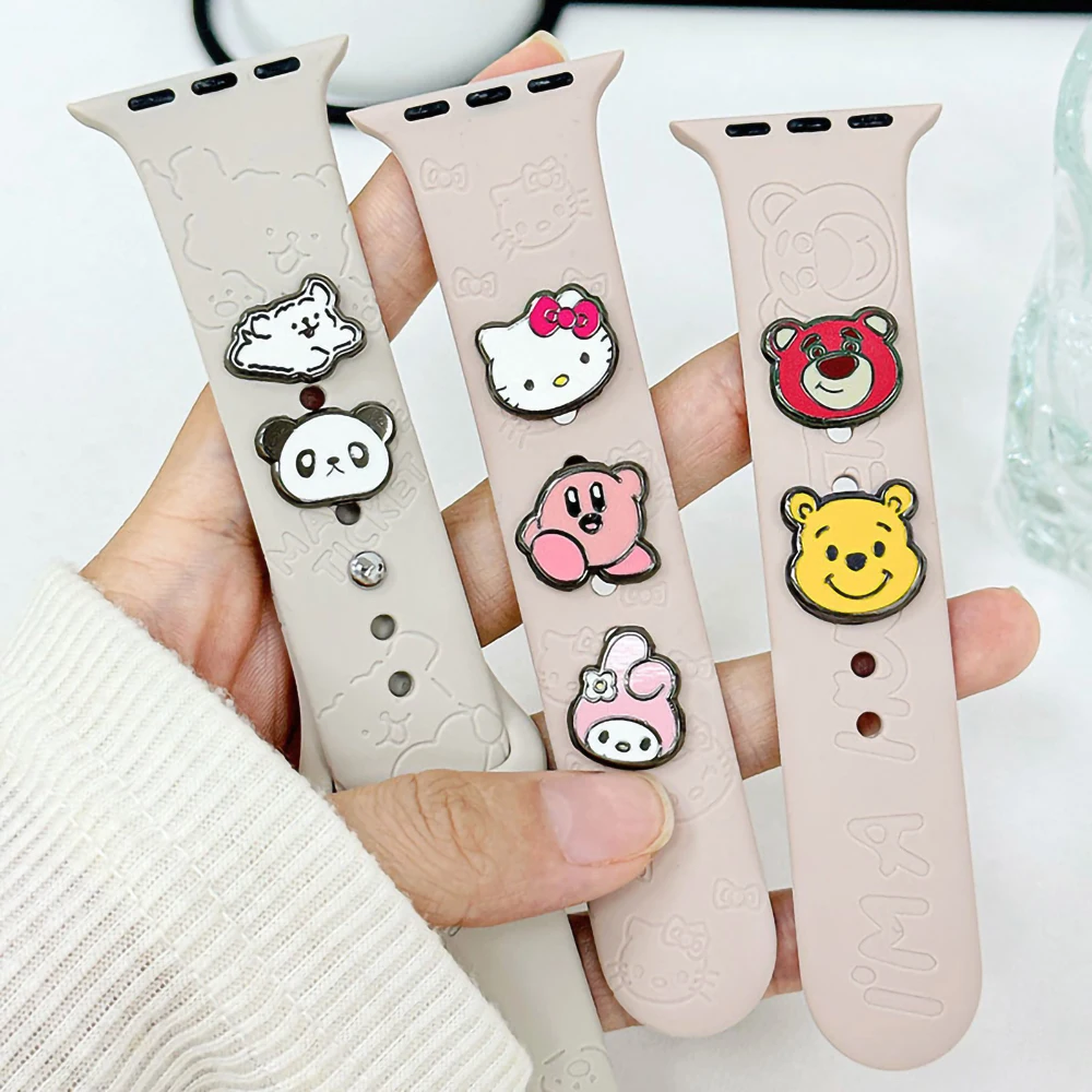 Милый мультяшный аниме Hello Kitty My Melody Cinnamoroll эмалированная Пряжка для часов креативный забавный браслет для часов Apple аксессуары подарок для девочки
Милый мультяшный аниме Hello Kitty My Melody Cinnamoroll эмалированная Пряжка для часов креативный забавный браслет для часов Apple аксессуары подарок для девочки