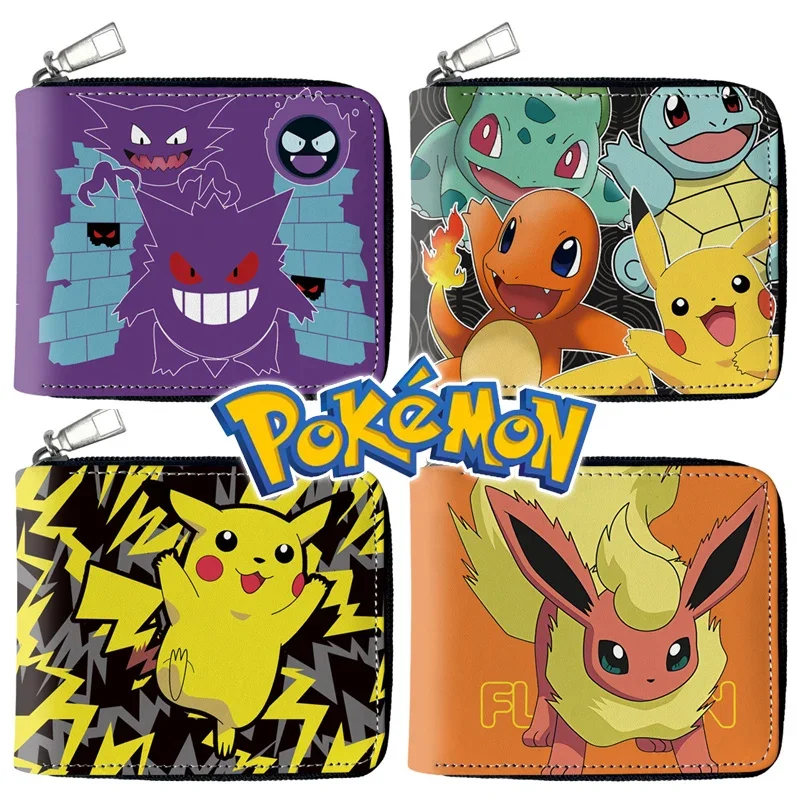 Pokemon Cartoon Coin Purse Action Figures Pikachu Gengar Fashion Zipper Leather Wallet Kids Adult Birthday Gift
Pokemon Cartoon Coin Purse Action Figures Pikachu Gengar Fashion Zipper Leather Wallet Kids Adult Birthday Gift