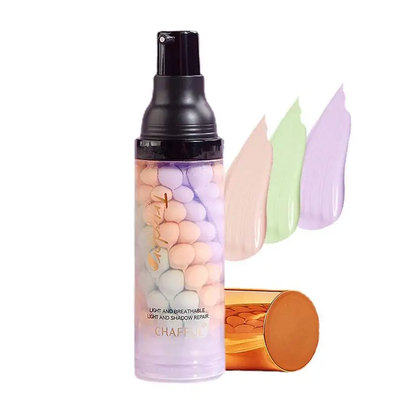 

Mixed Isolation Lotion Fill Pores Moisturizing Bright Primer Concealer Makeup Foundation Three-color Base Liquid Skin