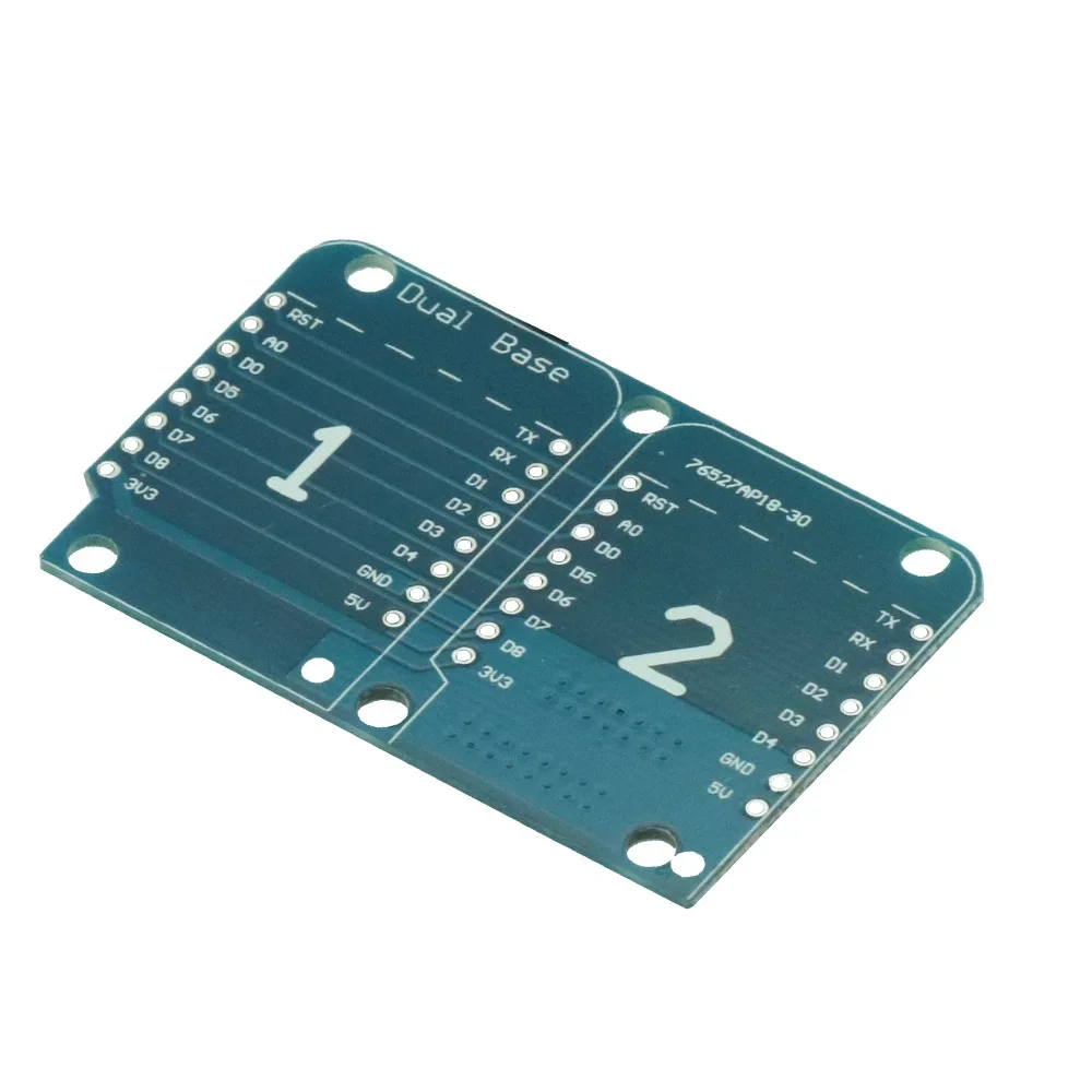 

NEW For Wemos D1 Mini Double Socket Dual Base Shield D1 Mini NodeMCU ESP8266 Development Base Board 3.3V With Pins