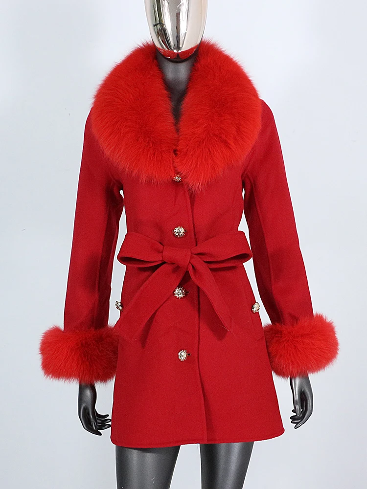 New Real Fur Coat Winter Jacket Women Natural Fox Fur Collar Cuffs Belt Cashmere Wool Woollen Ladies Outerwear Streetwear 10 Mallzona Sa4833a8c53c74308be451d1f8ac674fbl New Real Fur Coat Winter Jacket Women Natural Fox Fur Collar Cuffs Belt Cashmere Wool Woollen Ladies Outerwear Streetwear Mallzona