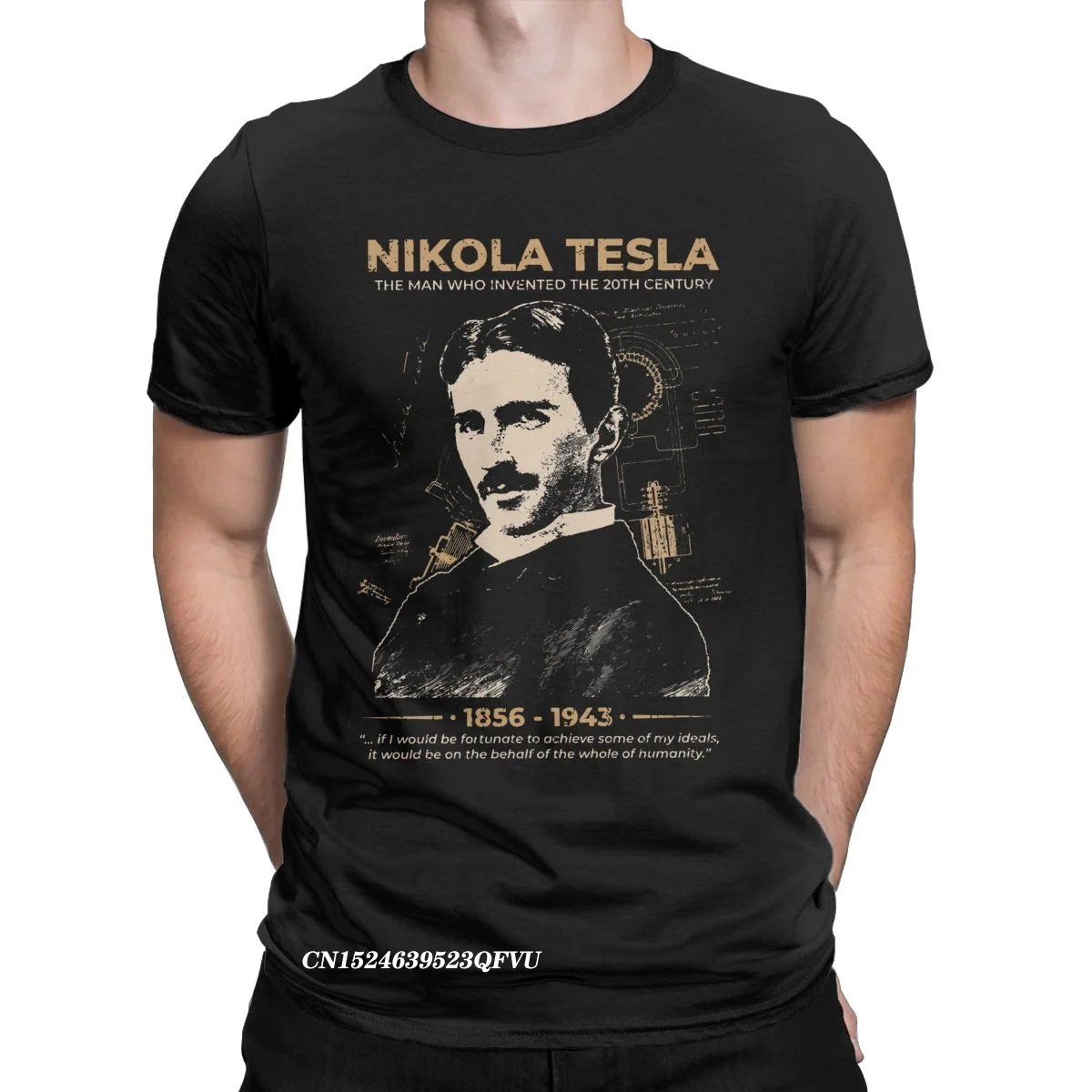 Мужская Футболка Nikola Tesla с научными учеными тема изобретатель физика Премиум хлопковая одежда с круглым вырезом футболки
Мужская Футболка Nikola Tesla с научными учеными тема изобретатель физика Премиум хлопковая одежда с круглым вырезом футболки