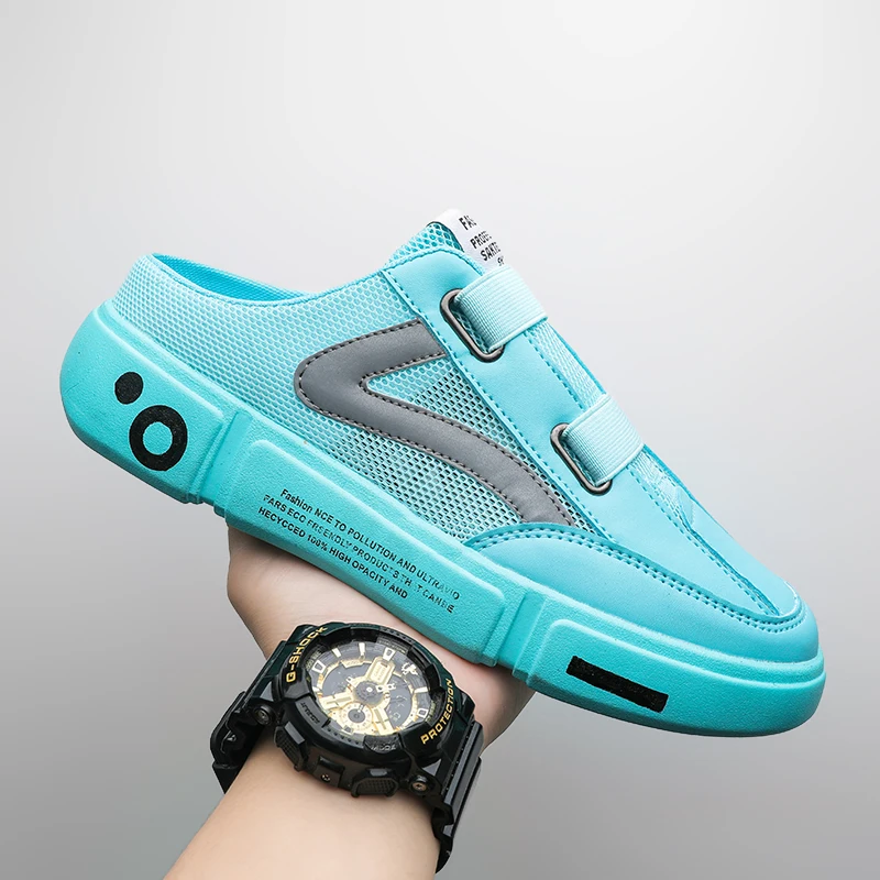 2023 Summer Half Slippers for Men Popular Youth Casual Shoes for Man Half Drag Flats Shoes Mens Breathable Walking Shoes Men
2023 Summer Half Slippers for Men Popular Youth Casual Shoes for Man Half Drag Flats Shoes Mens Breathable Walking Shoes Men