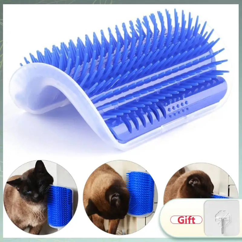 

Cat Self Groomer With Catnip Soft Cats Wall Corner Massage Cat Comb Brush Rubs The Face With A Tickling Comb Pet Grooming Supply