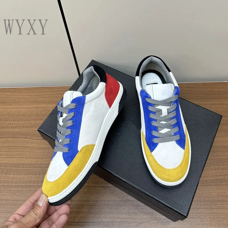 2024New Spring and Autumn Women's Natural Velvet Sports Shoes Round Toe Lace up Sports Shoes Mixed Color Lace up Design Shoes
2024New Spring and Autumn Women's Natural Velvet Sports Shoes Round Toe Lace up Sports Shoes Mixed Color Lace up Design Shoes