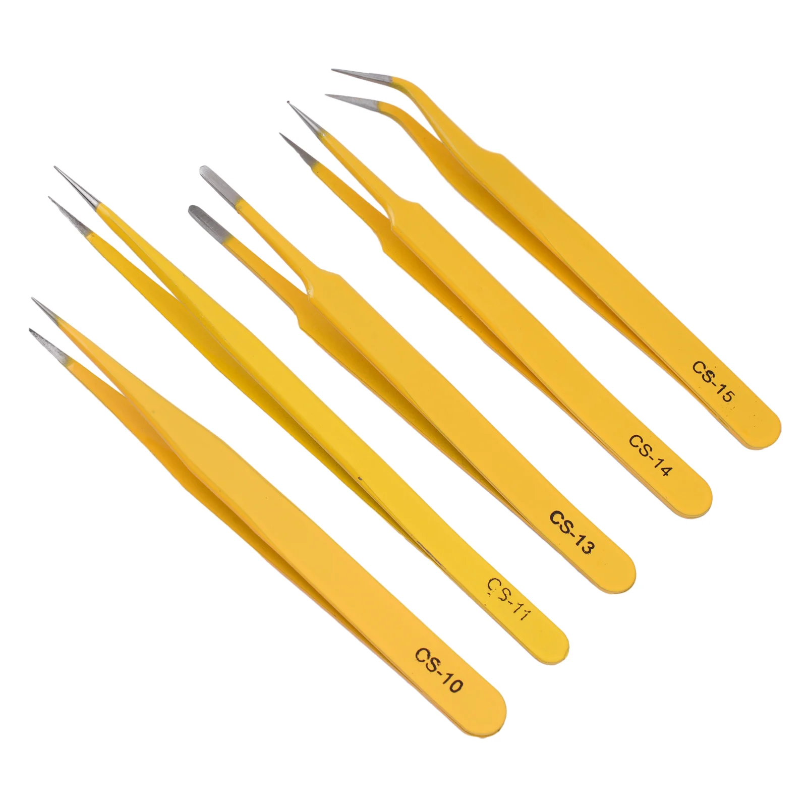 Tweezers High Quality Set of 5 Precision Stainless Steel Anti Static Tweezers for Electronic Phone Repair Tools
Tweezers High Quality Set of 5 Precision Stainless Steel Anti Static Tweezers for Electronic Phone Repair Tools