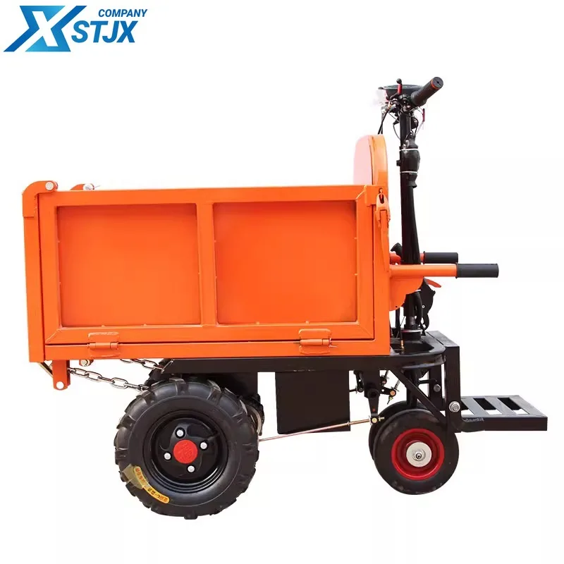 

Construction site electric hand push sand loading tricycle agricultural breeding handling dump truck