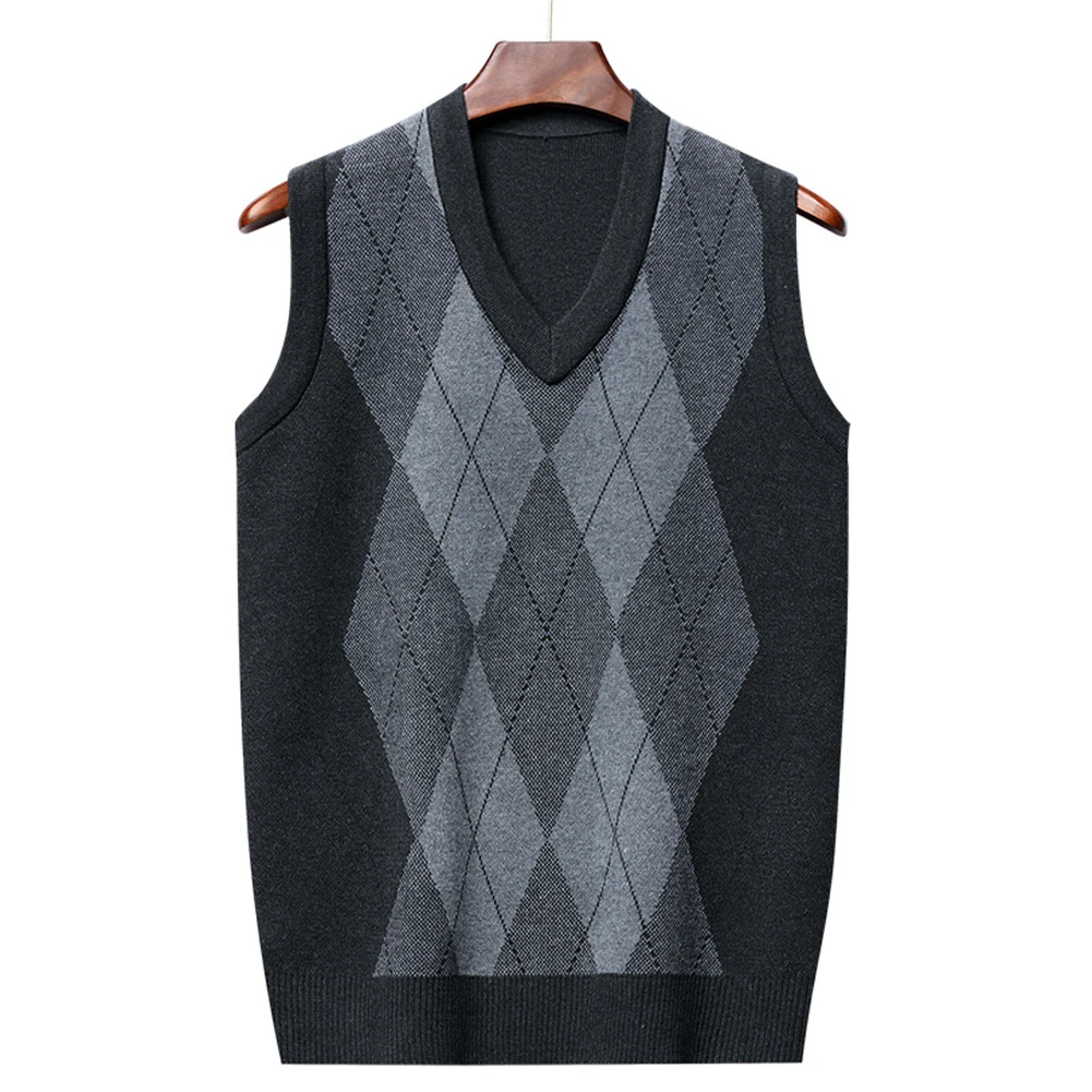 Knitted Top Vest Middle-aged Plaid Polyester Pullover Regular Rhombus Sleeveless Argyle Slight Stretch Brand New
Knitted Top Vest Middle-aged Plaid Polyester Pullover Regular Rhombus Sleeveless Argyle Slight Stretch Brand New