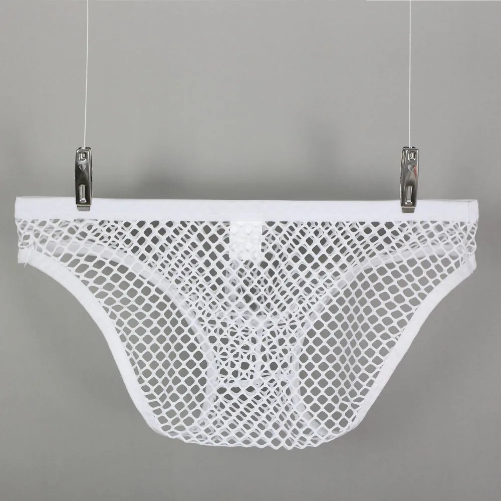 

See Through Underwear Transparent Clubwear Thong Mens Briefs Shorts Bulge Pouch Underpants Sexy Knickers Low Waist