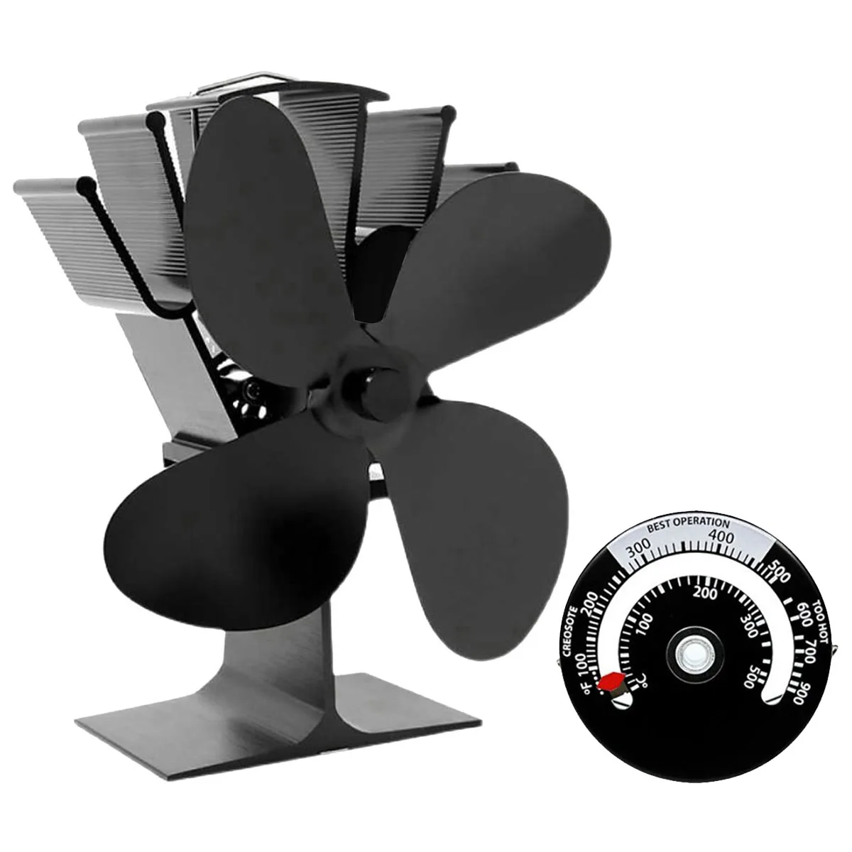 Heat Powered Stove Fan, Fireplace Fan with Designed Silent Operation, Circulating Warm Air Saving Fuel
Heat Powered Stove Fan, Fireplace Fan with Designed Silent Operation, Circulating Warm Air Saving Fuel