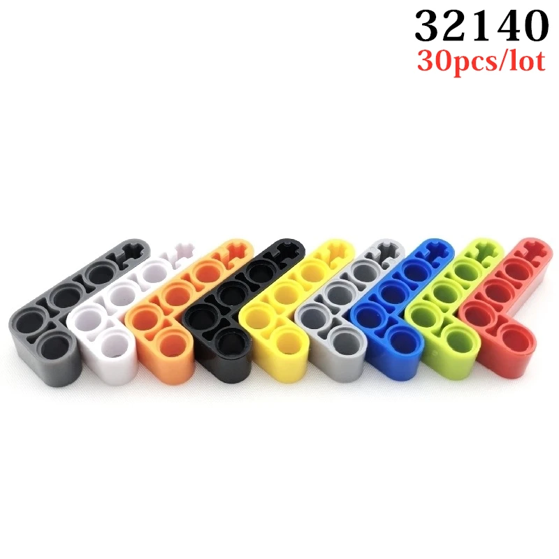 

30Pcs/lot 32140 High-Tech 2x4 Holes Liftarm MOC Building Blocks Parts Assembles Car Particles DIY Educational Bricks Kids Toys