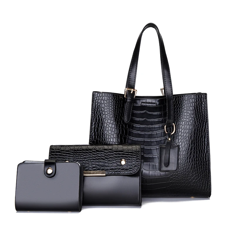 Designer Pu Leather Women Handbags Messenger Bags High Quality Ladies Shoulder Travel Bag Casual 3 Pieces Set Tote Crossbody Bag
Designer Pu Leather Women Handbags Messenger Bags High Quality Ladies Shoulder Travel Bag Casual 3 Pieces Set Tote Crossbody Bag
