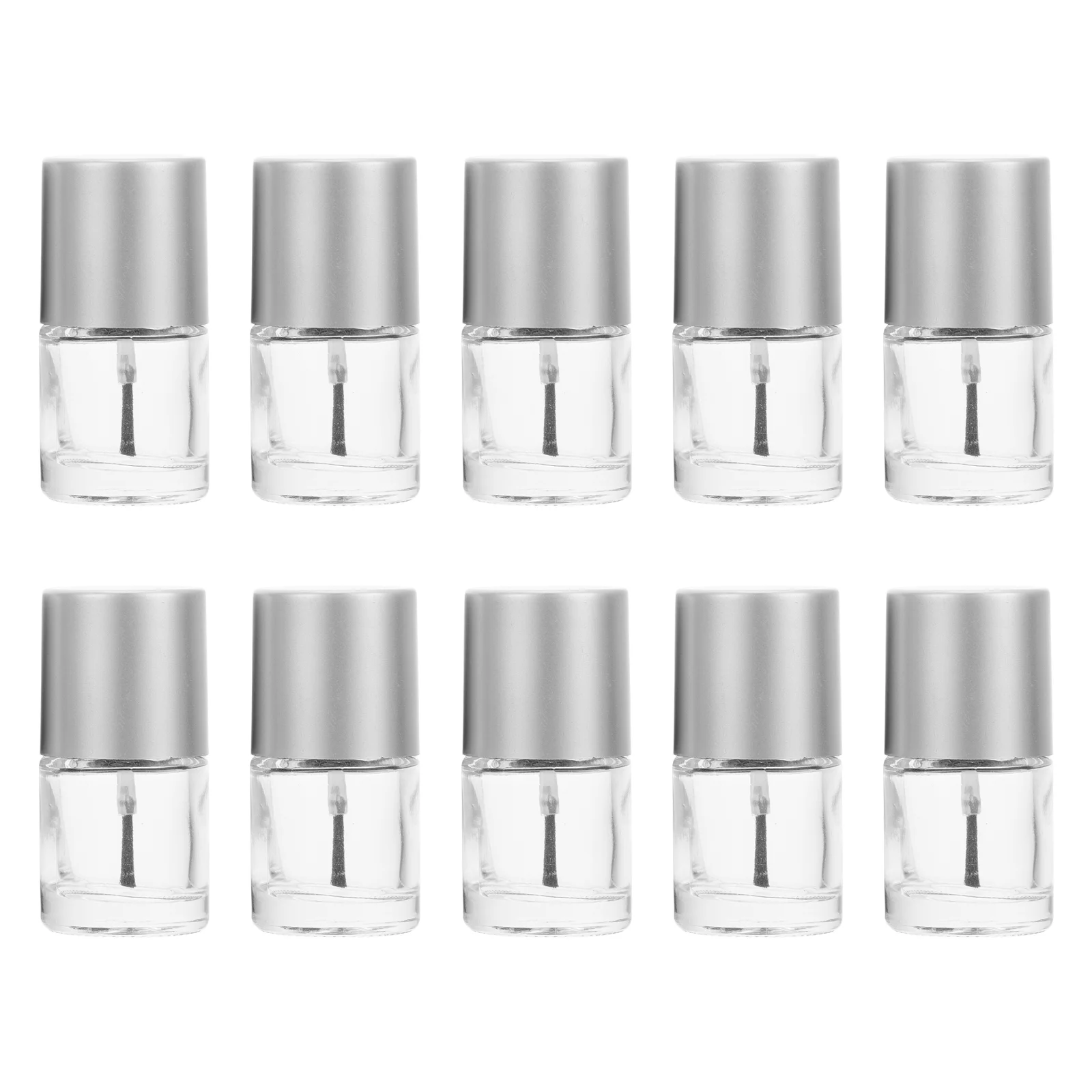 

Nail Bottles Polish Empty Glass Gel Bottle Brush With Containers Refillable Diy Clear Vials Holder Vails For Art Storage Makeup