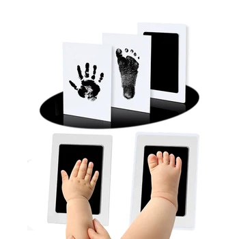 안전한 무독성 손자국 발자국 프린트 잉크 패드 키트, 아기용 발 인쇄, 신생아용 유아 기념품