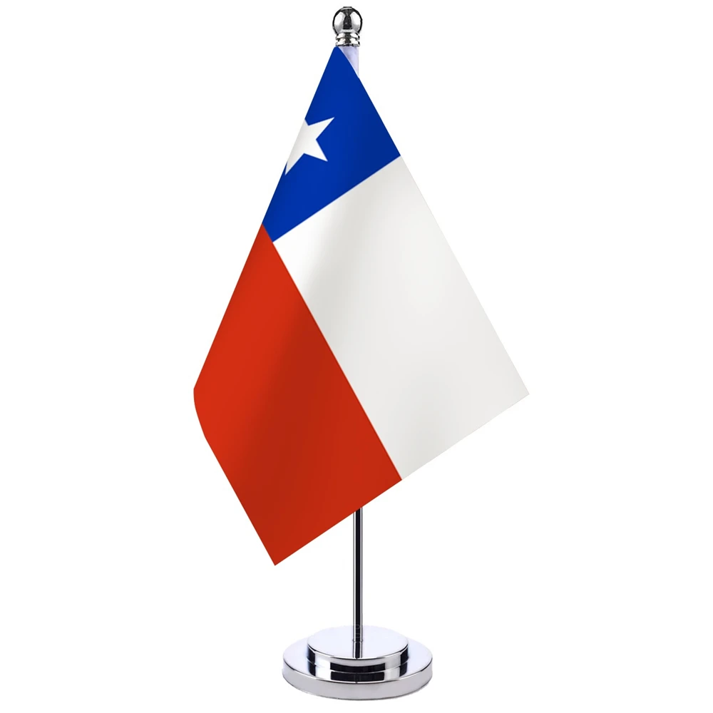 14x21cm Office Desk Flag Of Chile Banner Boardroom Table Stand Pole The Chilean National Flag Set Meeting Room Decoration
14x21cm Office Desk Flag Of Chile Banner Boardroom Table Stand Pole The Chilean National Flag Set Meeting Room Decoration