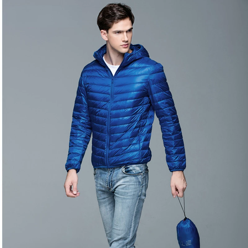 Top Quality Men's Lightweight Water-Resistant Packable Puffer Jacket Men Hooded Winter Autumn Down Jackets Warm Outwear Coat
Top Quality Men's Lightweight Water-Resistant Packable Puffer Jacket Men Hooded Winter Autumn Down Jackets Warm Outwear Coat