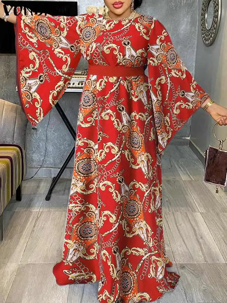 Plus Size 5XL Summer Sundress 2023 VONDA Women Vintage Long Dress Sexy Long Sleeve Party Pleated Casual Printed Maxi Robe Femme
Plus Size 5XL Summer Sundress 2023 VONDA Women Vintage Long Dress Sexy Long Sleeve Party Pleated Casual Printed Maxi Robe Femme