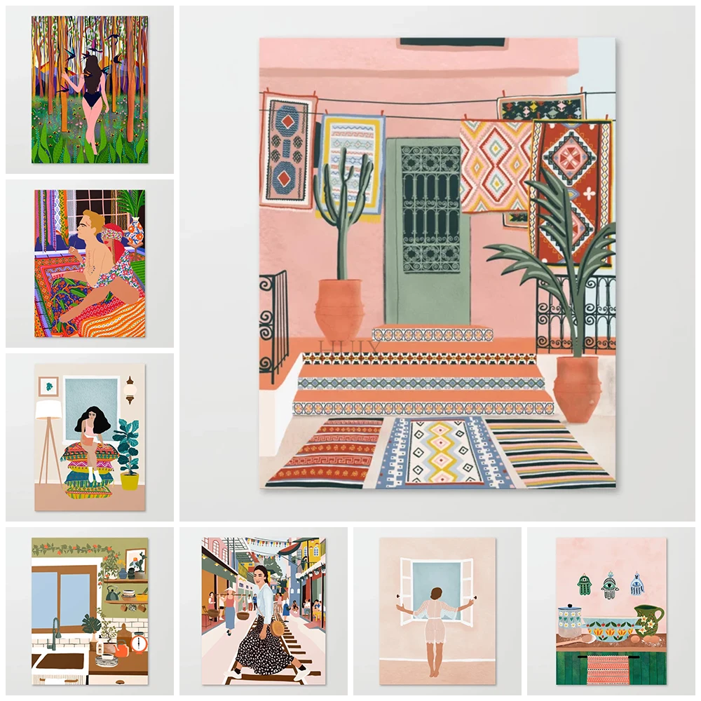 Northern European Style Wall Art Artist Bedroom Decor Murals Modular People Picture Print Canvas Painting Nudist Quality Poster
Northern European Style Wall Art Artist Bedroom Decor Murals Modular People Picture Print Canvas Painting Nudist Quality Poster