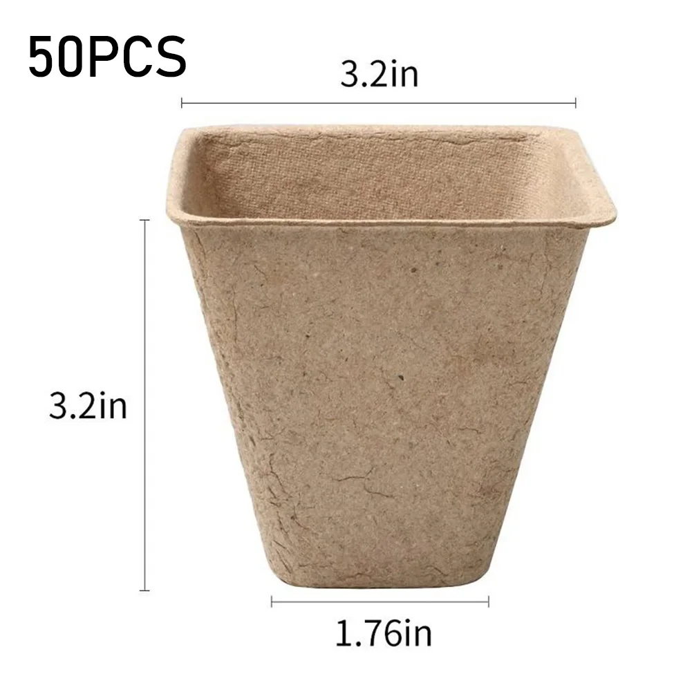 50Pcs Plant Pots Nursery Cups Garden Tray Biodegradable Paper Pulp Peat Pots 6/8cm Plant Grow Bags For Home Garden Accessories
50Pcs Plant Pots Nursery Cups Garden Tray Biodegradable Paper Pulp Peat Pots 6/8cm Plant Grow Bags For Home Garden Accessories