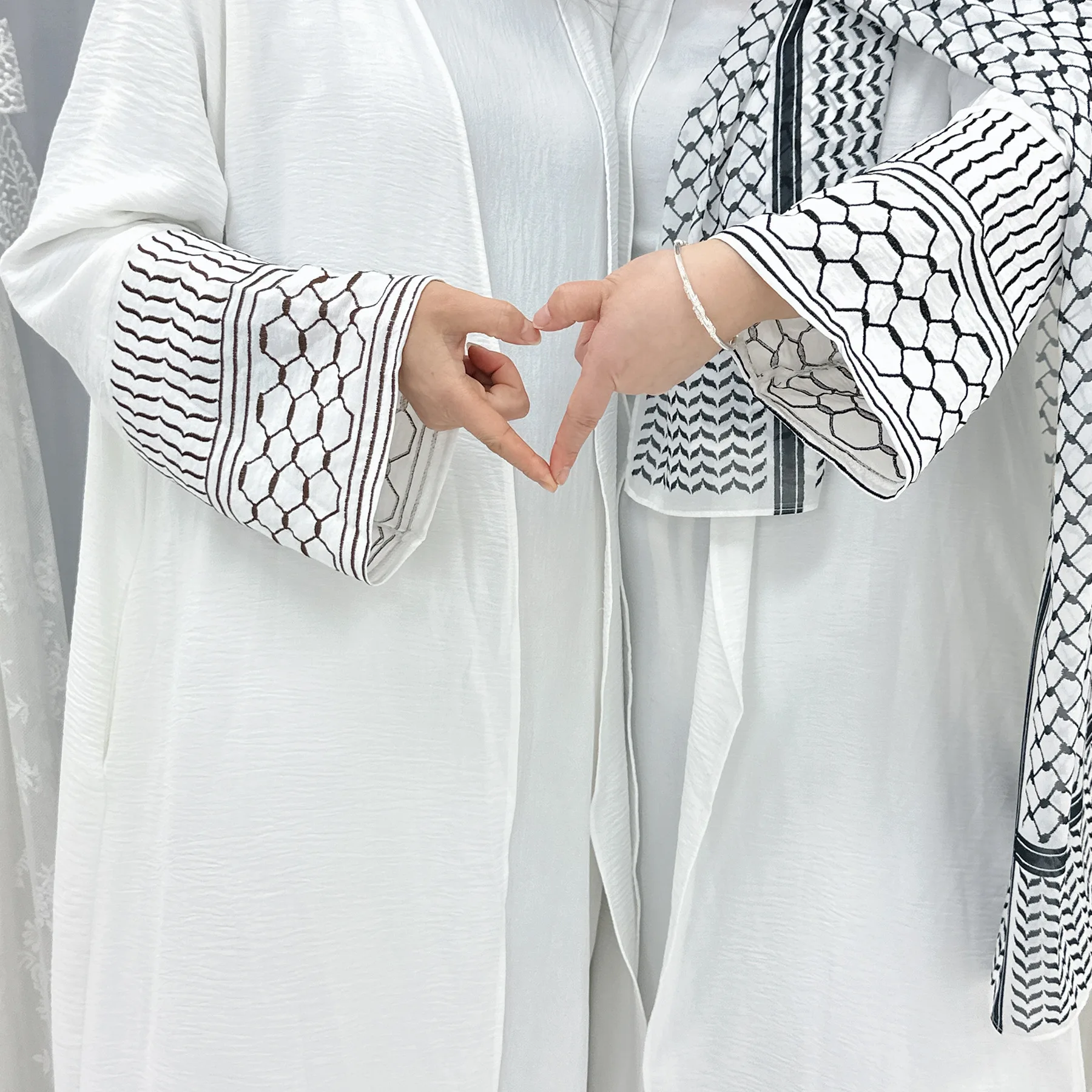 

Ramadan Eid White Muslim Kimono Abaya Damen Dubai Turkey Islam Abayas For Women Modest Dress Kebaya Robe Femme Musulmane Kaftan
