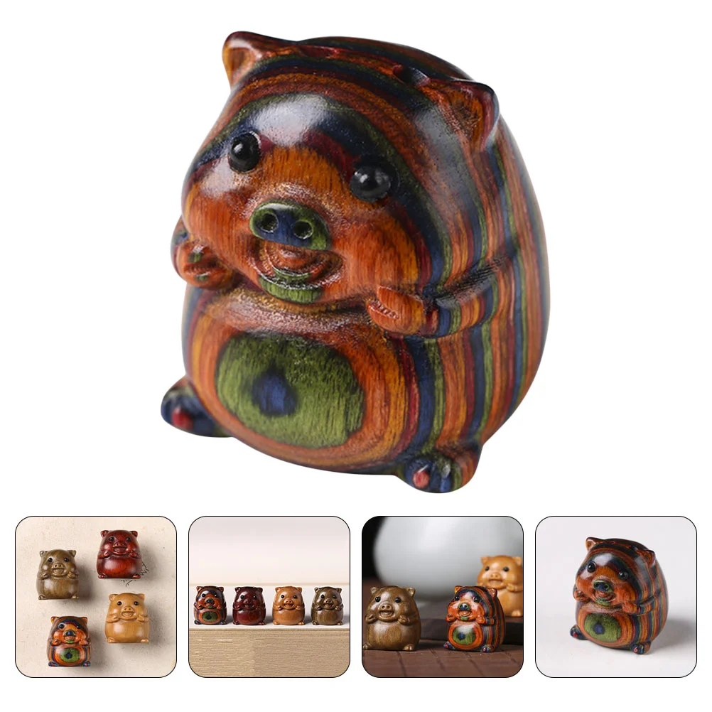 Sandalwood Pig Statue Wooden Animals Keychain Pendant Figurine Small Zodiac Adornment Pendants
Sandalwood Pig Statue Wooden Animals Keychain Pendant Figurine Small Zodiac Adornment Pendants