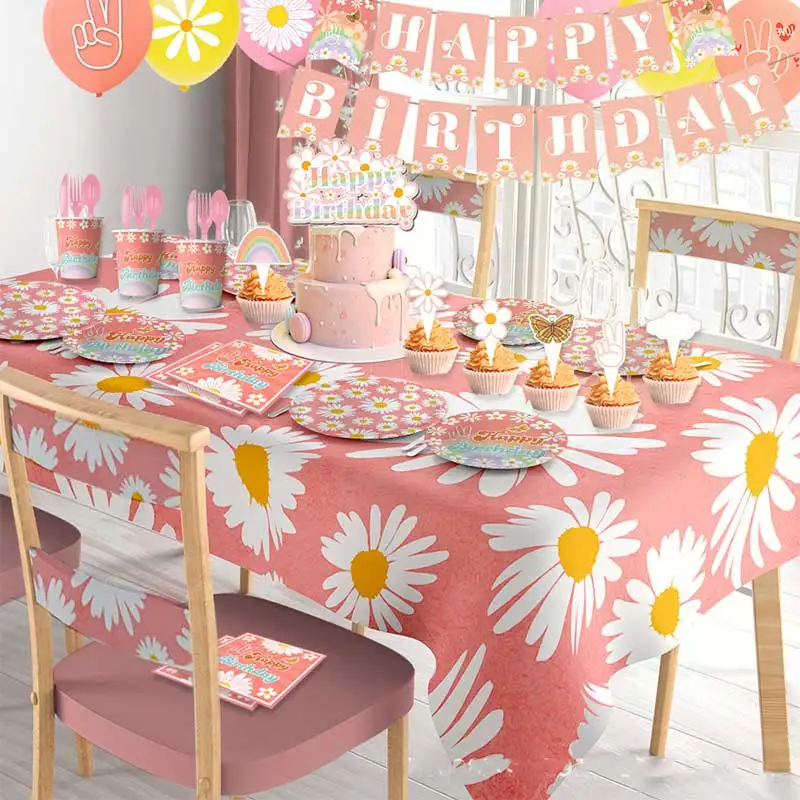 Daisy Disposable Tableware Flower Balloon Cup Banner Girl Birthday Party Decoration Backdrop Kindergarten Baby Shower Gift
Daisy Disposable Tableware Flower Balloon Cup Banner Girl Birthday Party Decoration Backdrop Kindergarten Baby Shower Gift