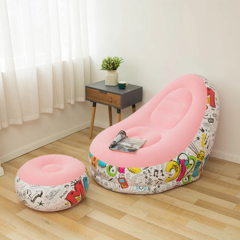 New Creative Study Inflatable Lazy Sofa With Footstool Combination Outdoor Inflatable Recliner Graffiti Colorful Inflatable Sofa
New Creative Study Inflatable Lazy Sofa With Footstool Combination Outdoor Inflatable Recliner Graffiti Colorful Inflatable Sofa