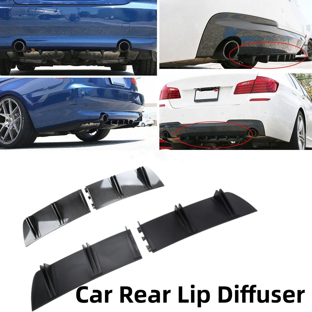 

1Pcs Rear Bumper Lip Diffuser Spoiler Splitter Shark 5 Fins For Mazda Speed 3 CX-3 CX5 CX-7 81.5cm Universal Car Accessories