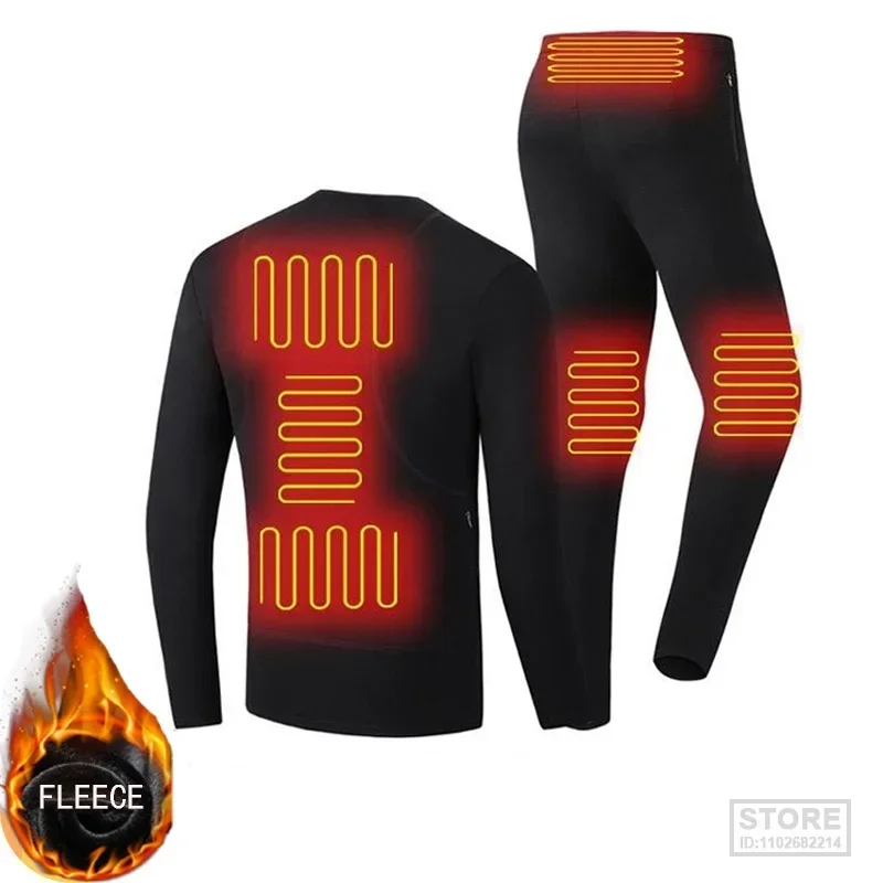 Winter Heated Mens Thermal Underwear Suit Pants Fleece Hiking Heating T-Shirts USB Waterproof Motorcycle Electric
Winter Heated Mens Thermal Underwear Suit Pants Fleece Hiking Heating T-Shirts USB Waterproof Motorcycle Electric