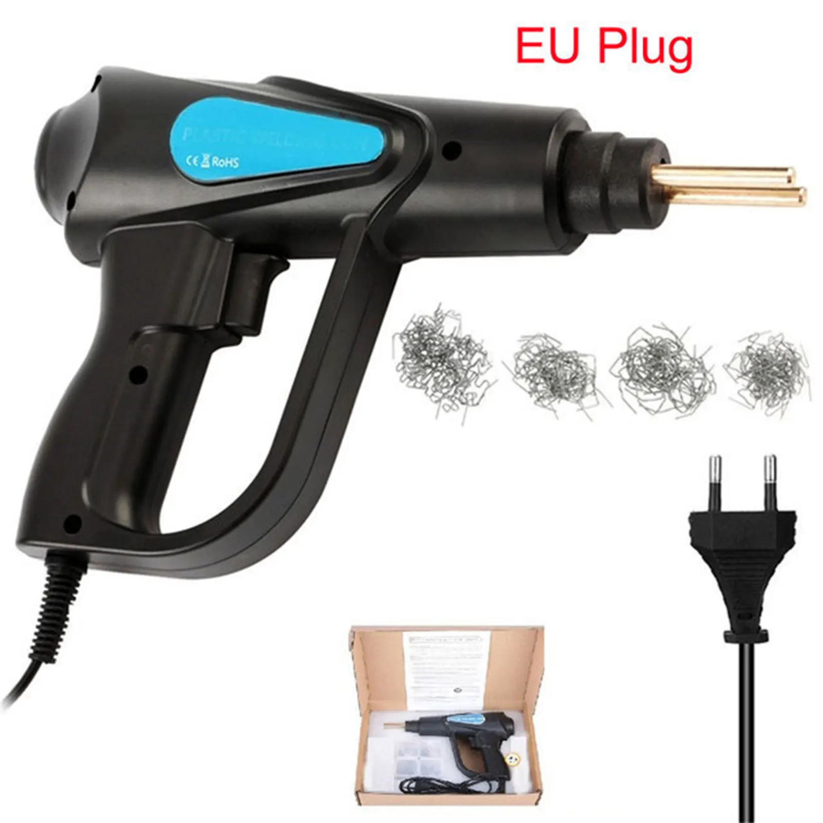 

70W Hot Stapler Plastic Welding Machine Car Bumper Repair Kit Plier 4 Wave Staples Welding Repairing Machine Welder Gun EU Plug