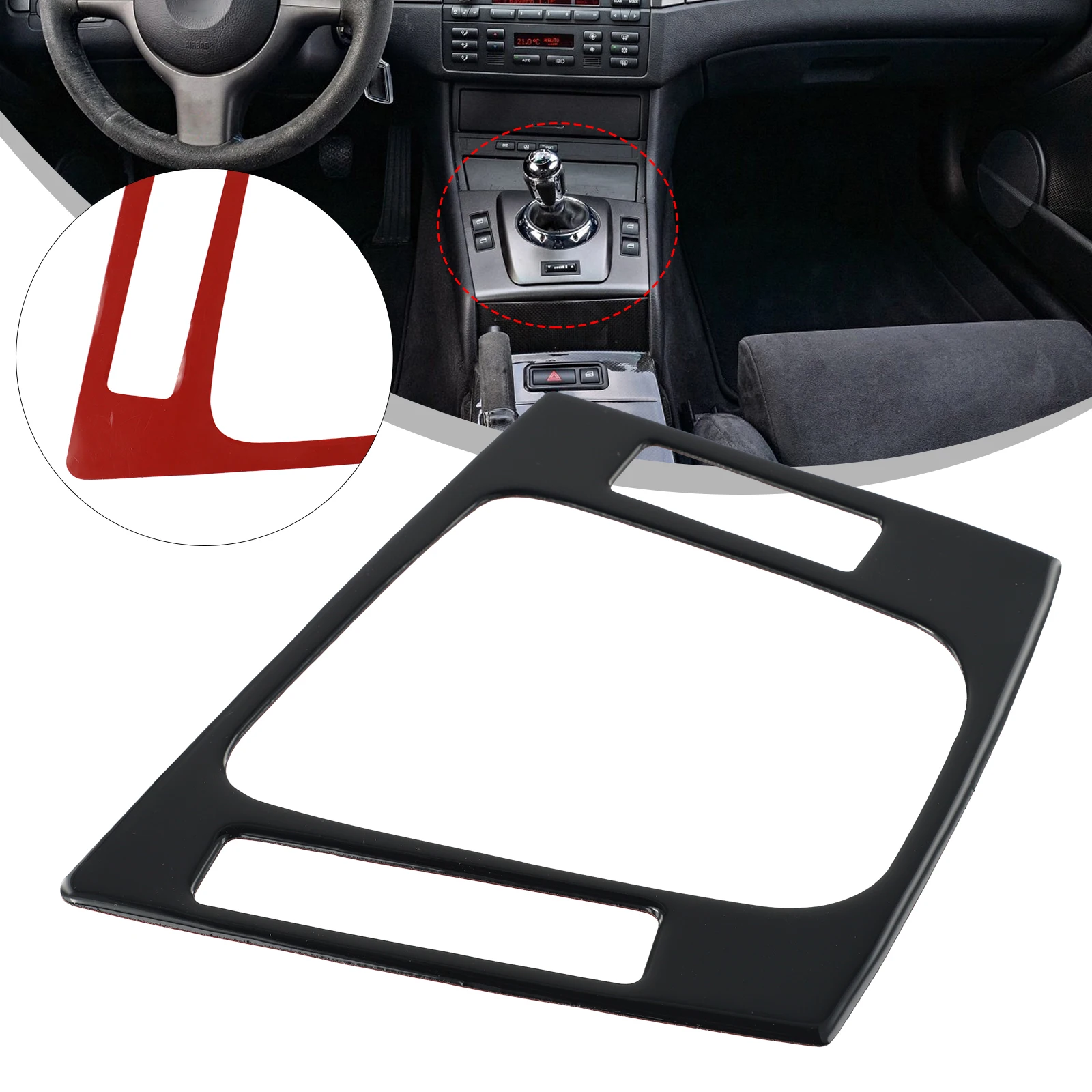 Car Gear Shift Panel Frame Cover Glossy Black Center Control Gear Shift Panel Protective Trim For BMW 3 Series E46 1998-2005
Car Gear Shift Panel Frame Cover Glossy Black Center Control Gear Shift Panel Protective Trim For BMW 3 Series E46 1998-2005