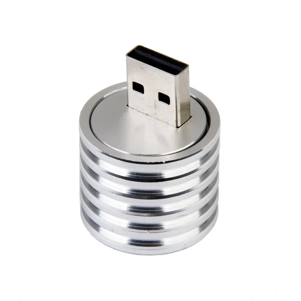 

Aluminum 3W USB LED Lamp Socket Spotlight Flashlight White Light