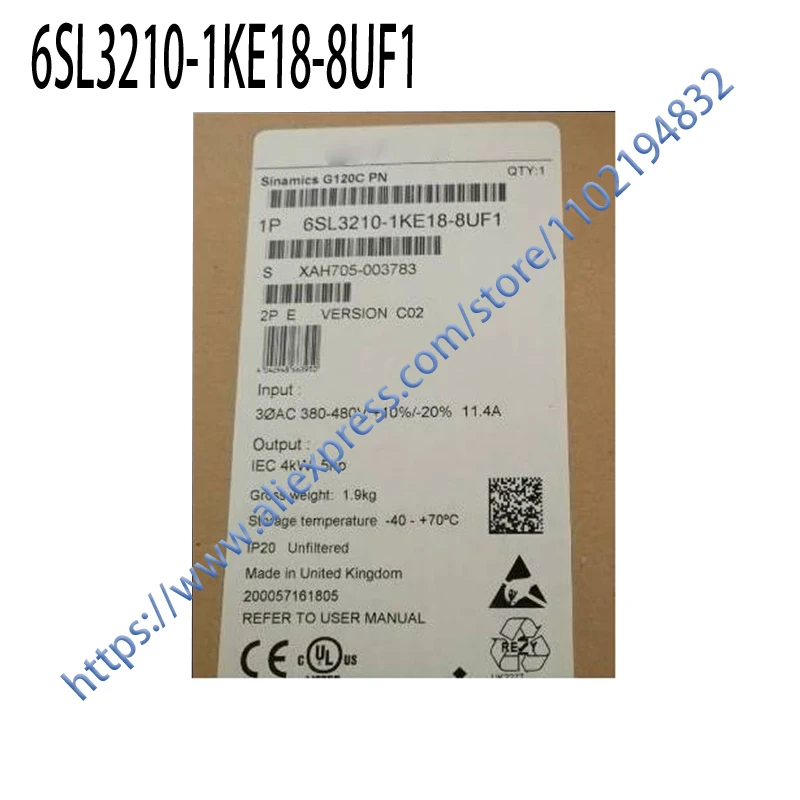 Совершенно новый оригинальный 6SL3210-1KE18-8UF1, один год гарантии, быстрая доставка
Совершенно новый оригинальный 6SL3210-1KE18-8UF1, один год гарантии, быстрая доставка