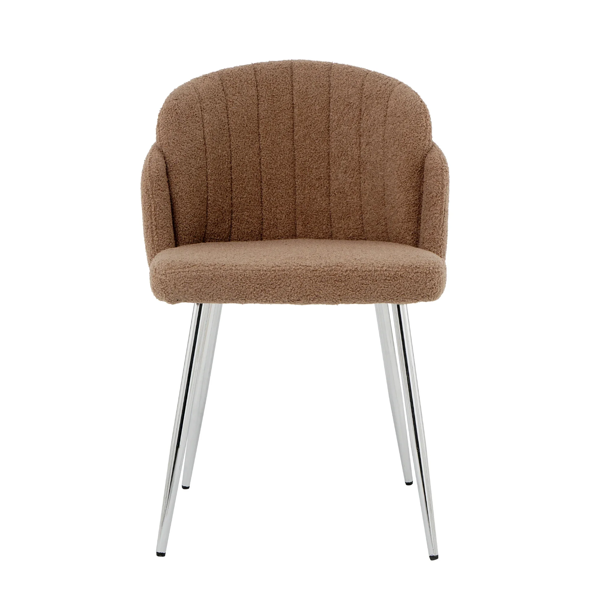 Modern simple brown teddy fleece dining chair Fabric Upholstered Chairs home bedroom stool back dressing chair chrome metal legs
Modern simple brown teddy fleece dining chair Fabric Upholstered Chairs home bedroom stool back dressing chair chrome metal legs